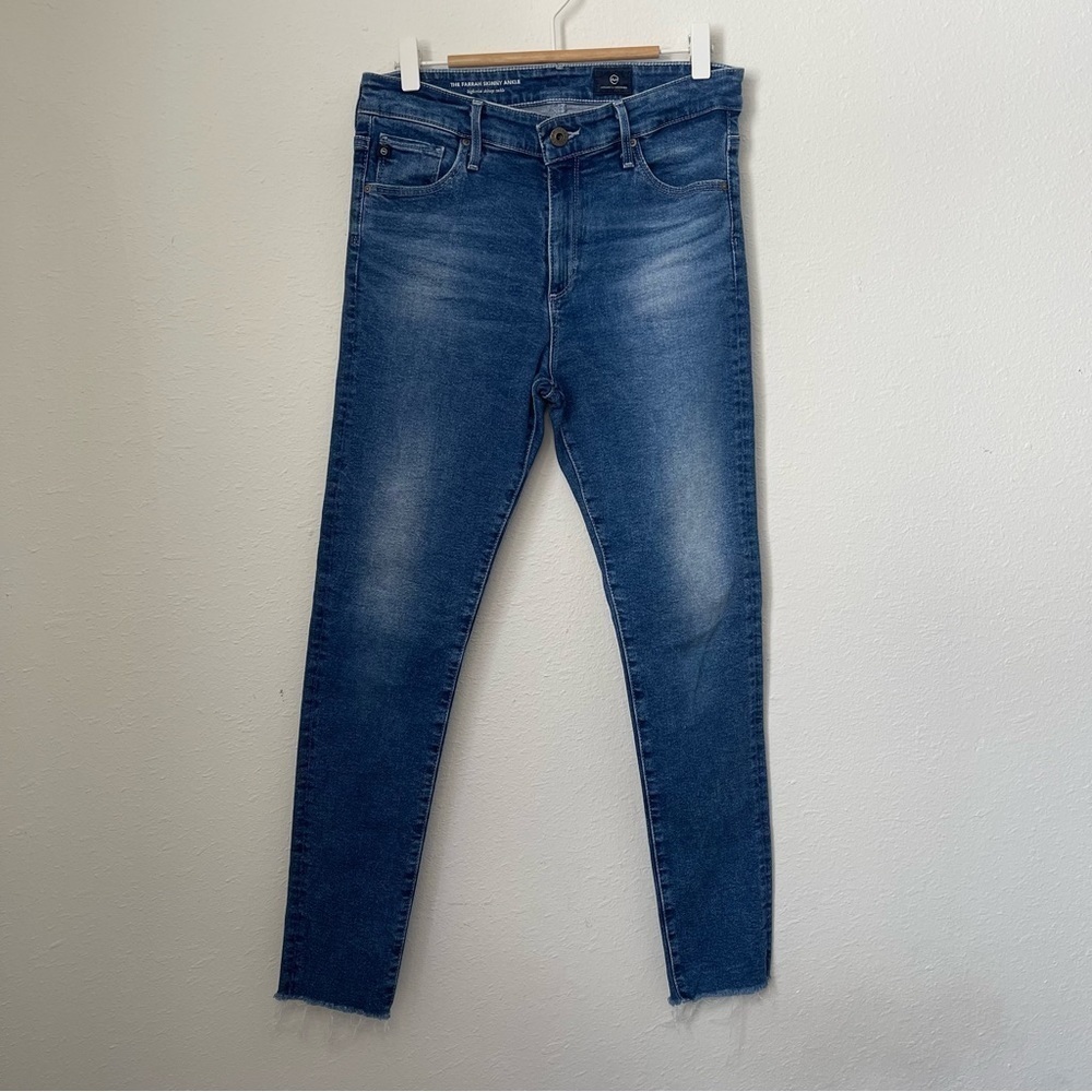 AG Adriano Goldschmied Women’s The Farrah Skinny Ankle High Rise Jeans Size 28R